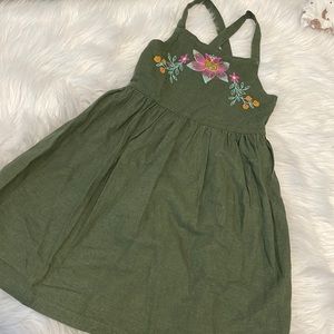Carters linen embroidered dress - size 5
